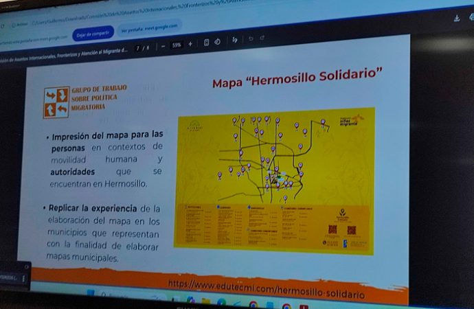 Lanzan el mapa “Hermosillo Solidario” para migrantes