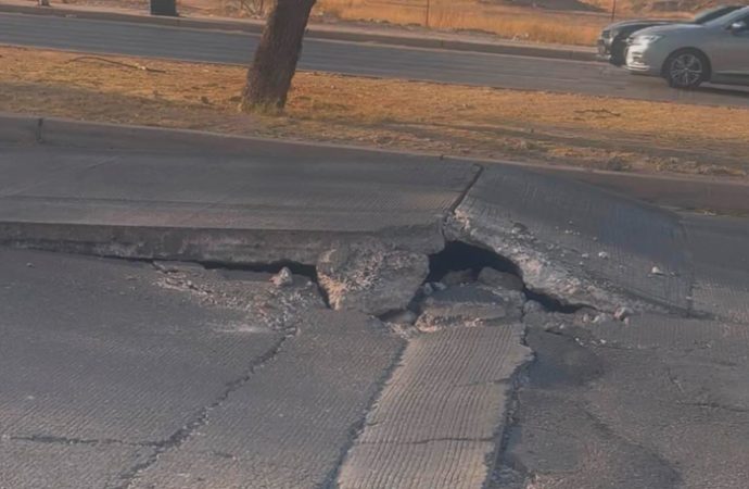 Se levanta el pavimento en el bulevar Colosio
