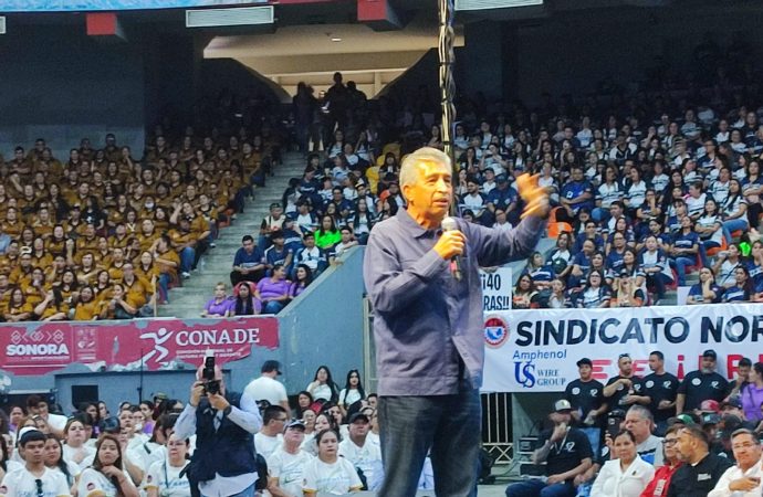Realiza CTM concentración por el día del trabajo en Hermosillo