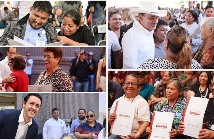 Gobernador Durazo entrega escrituras gratuitas a 250 familias, consolidando la seguridad patrimonial en Hermosillo