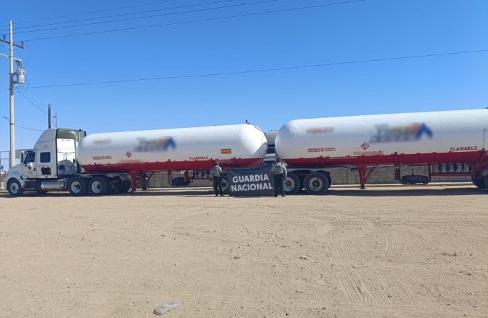 Confiscan 39.000 litros de Gas LP en San Luis Río Colorado