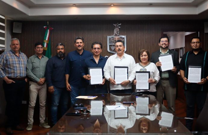 Firman acuerdo para rehabilitación del Parque Industrial como estrategia para estimular el desarrollo económico de Cajeme