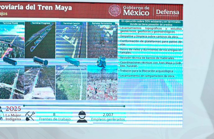 Presidenta Sheinbaum destaca inicio de trenes a Pachuca, Querétaro y vía de carga del Tren Maya