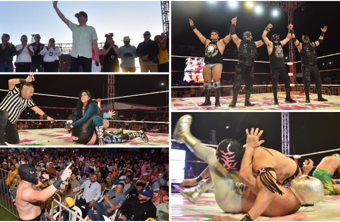 Con espectacular Lucha Libre gobierno de Navojoa festejó a los niños y niñas en su día