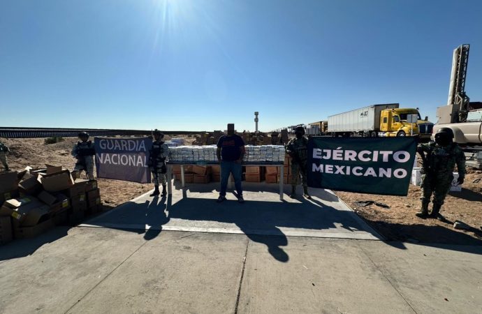Detienen a conductor de tractocamión con más de 500 kilos de cocaína en SLRC