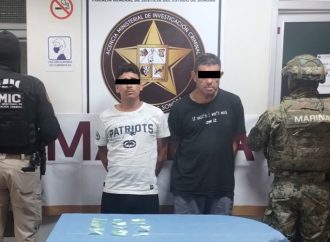 Capturan a dos hombres con droga y vehículo robado en operativo conjunto en Cajeme