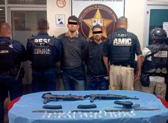 Captura operativo conjunto a dos con armamento y droga en Cajeme