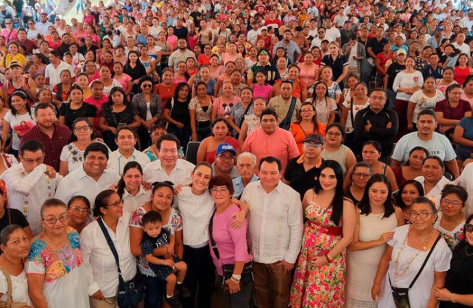 Claudia Sheinbaum hace gobierno en territorio con gira por Oaxaca, Quintana Roo, Yucatán y Campeche