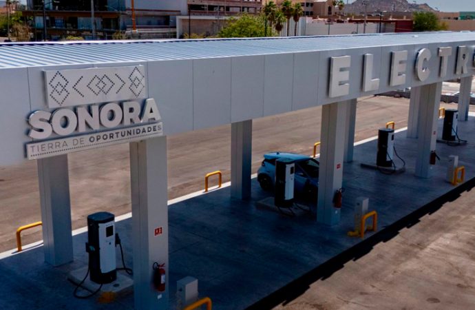 Con primera electrolinera pública se posiciona a Sonora como líder en electromovilidad