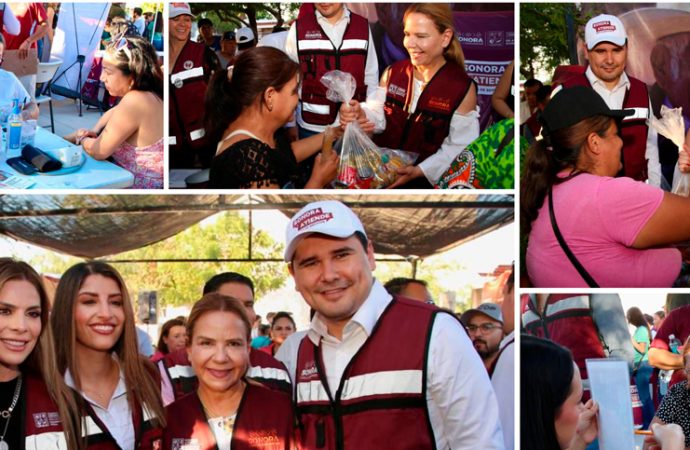Lleva gobernador Durazo feria “Sonora Atiende” a la colonia Misioneros con servicios gratuitos para las familias