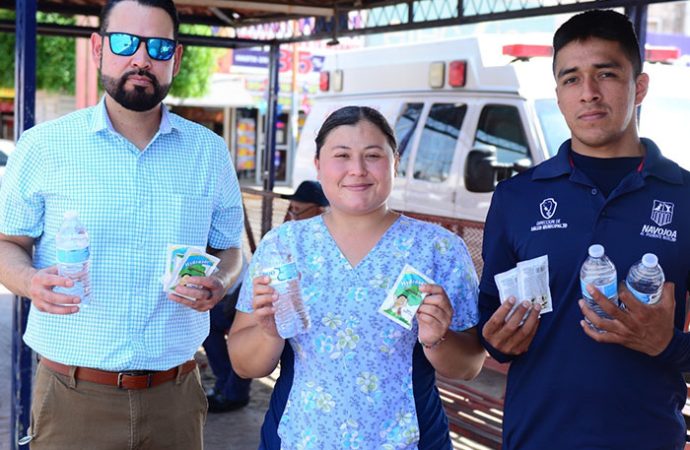 Instala Navojoa módulo de hidratación ante altas temperaturas
