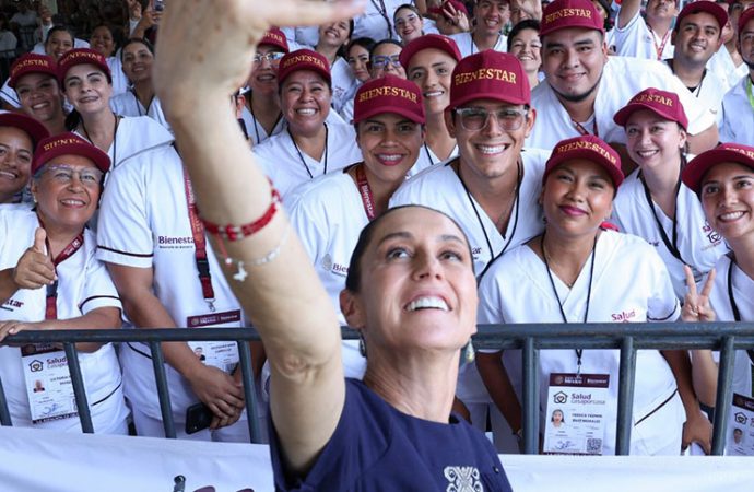 Sheinbaum visita Nayarit, Michoacán y Colima; impulsa salud, educación y apoya a pueblos originarios