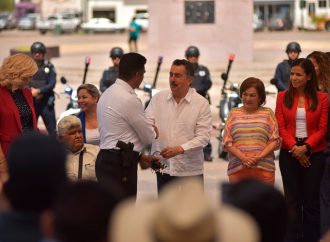 Refuerza Cajeme fuerza de seguridad con nuevas motocicletas y equipo de comunicación