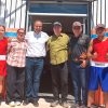 Inauguran Toño Astiazarán y Julio César Chávez rehabilitación de campo de fútbol y gimnasio de box en Los Olivos