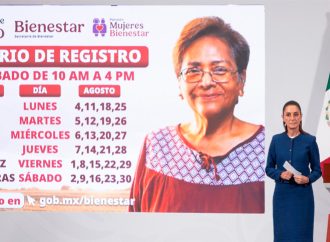 Arranca en agosto el registro para la Pensión Mujeres Bienestar de 60 a 64 años