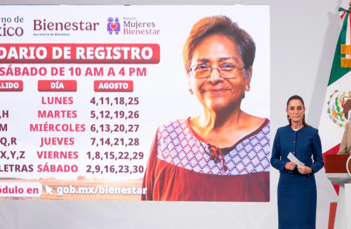 Arranca en agosto el registro para la Pensión Mujeres Bienestar de 60 a 64 años