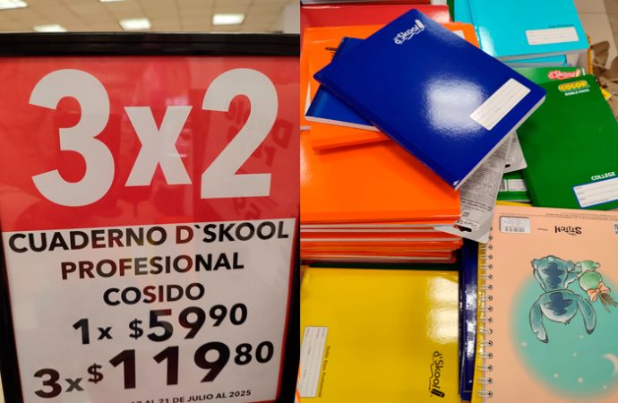 Se preparan comerciantes del centro con la venta de útiles escolares