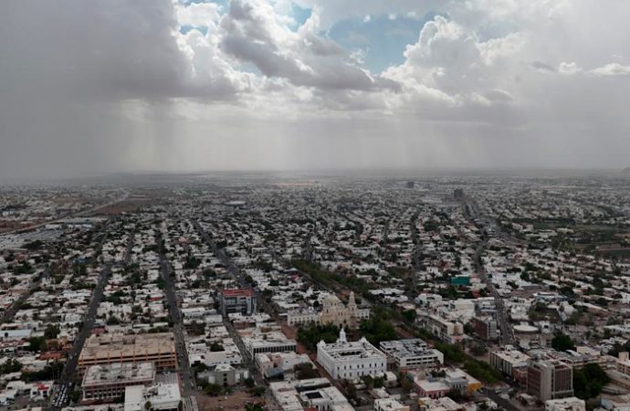 Llegan las primeras lluvias de julio a Hermosillo; cielo nublado y más tormentas en camino