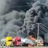 Impacto entre pipa y tren provoca explosión en Cajeme; hay dos lesionados