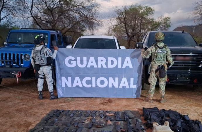 Incautan arsenal en Navojoa