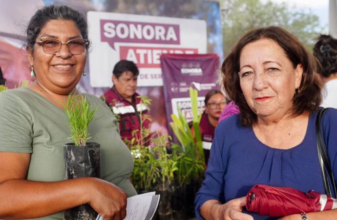 Gobernador Durazo acerca trámites y servicios gratuitos de la feria “Sonora Atiende” a familias de la colonia Solidaridad