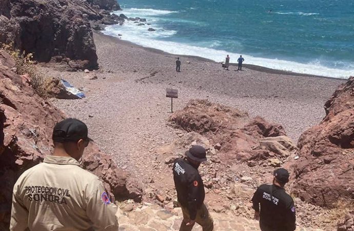 Encuentran sin vida a joven reportado desaparecido en playa de Guaymas
