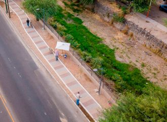 Astiazarán y vecinos verifican avance del Parque Lineal Lázaro Cárdenas en el norponiente