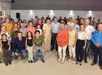 Entrega Toño Astiazarán rehabilitación de Cruz Roja base sur con presupuesto CRECES