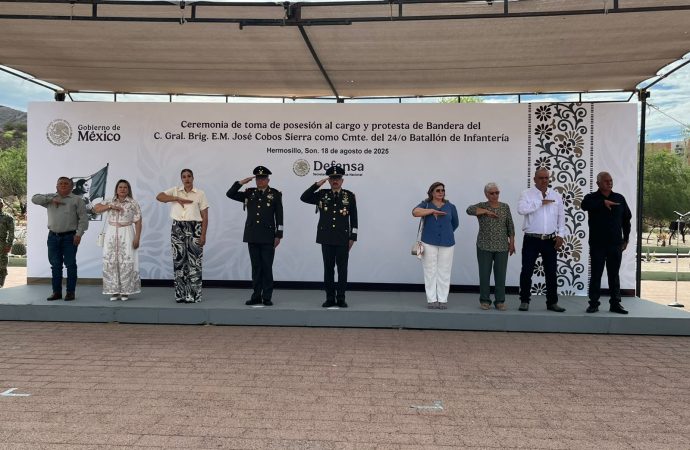 Asume cargo nuevo comandante militar en Sonora