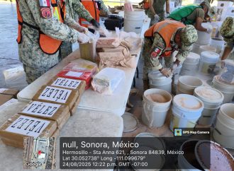 Confiscan arsenal de armas y drogas este fin de semana en Sonora