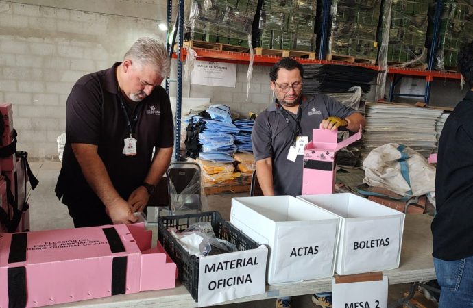 Destruyen material electoral utilizado en la elección judicial en Sonora