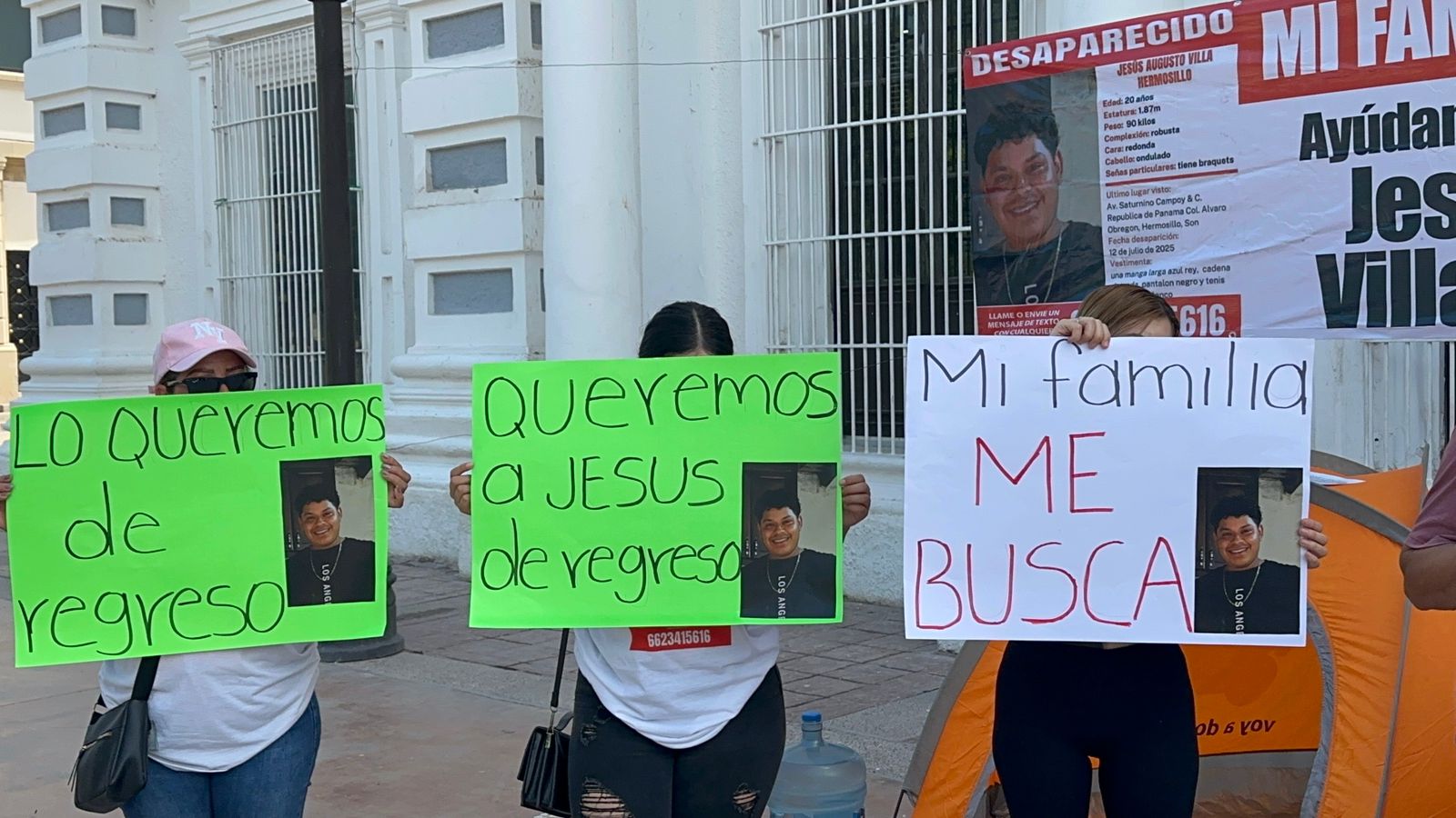 Se manifiestan familiares de joven desaparecido en Hermosillo - INFOSON