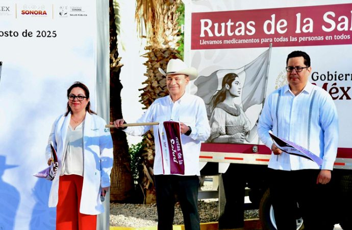 Durazo anuncia distribución de 9 millones de piezas médicas en Sonora