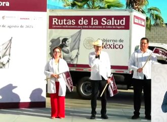 Durazo anuncia distribución de 9 millones de piezas médicas en Sonora