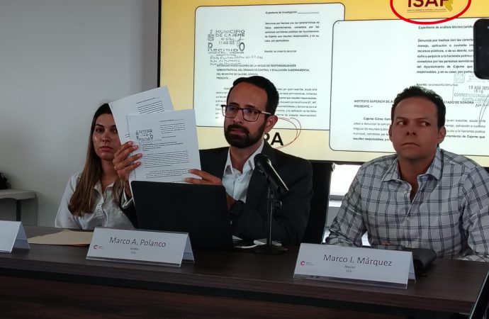 Cajeme Cómo Vamos denuncia a funcionario municipal por presuntas faltas administrativas