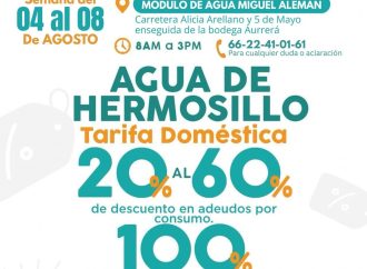 Ofrecen descuentos de hasta 60% en pagos de agua en Miguel Alemán
