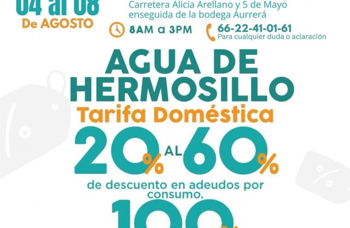 Ofrecen descuentos de hasta 60% en pagos de agua en Miguel Alemán
