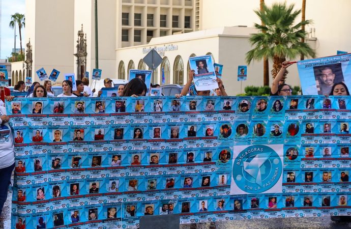 Madres buscadoras de Sonora protestan en Día de Víctimas de Desaparición Forzada
