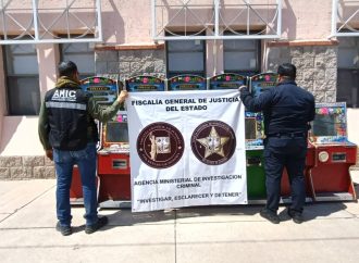 Incautan 12 máquinas tragamonedas en comercio del sur de Hermosillo