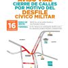 Cerrarán calles el 16 de septiembre por el desfile cívico militar
