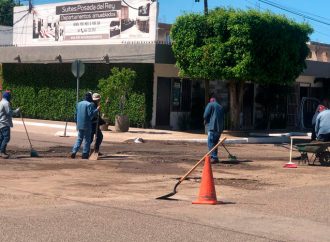 Implementan plan de bacheo en diferentes sectores de Cajeme