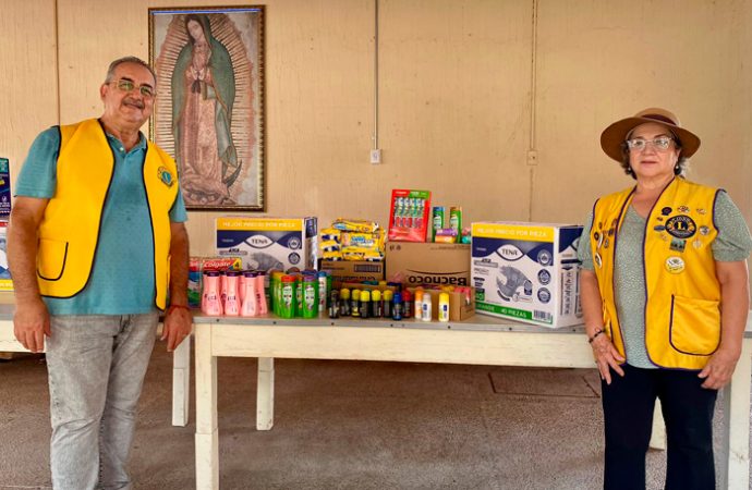 Club de Leones entrega apoyo al Asilo San Vicente