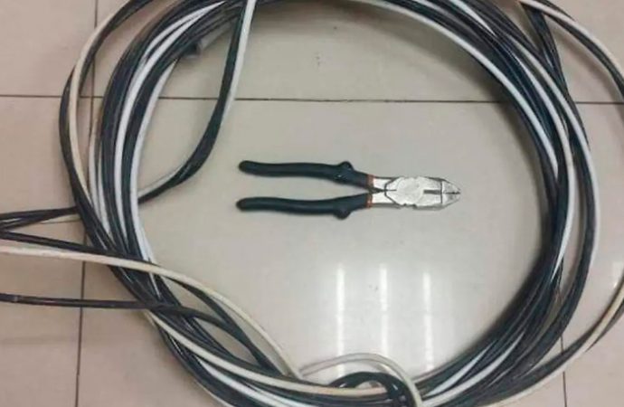Aseguran a cuatro personas en Hermosillo por presunto robo de cableado