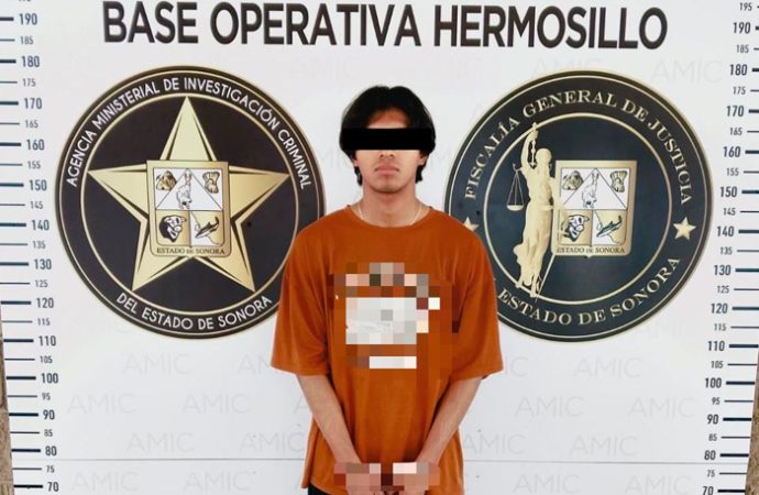FGJES formula imputación contra joven acusado de agredir y robar a policía en Hermosillo