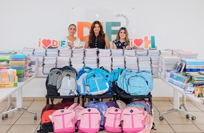 Cientos de niñas y niños de Hermosillo contarán con útiles escolares gracias al programa “Dando y Dando”