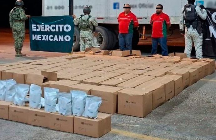 Confiscan una tonelada de metanfetamina y 15 kilos de fentanilo en Sonora