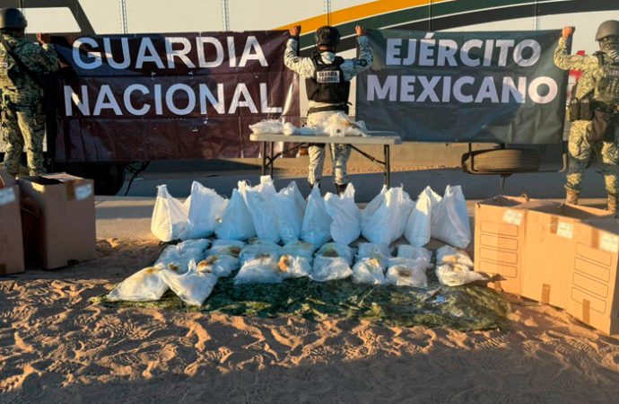 Aseguran cargamentos de droga en Caborca y San Luis Río Colorado