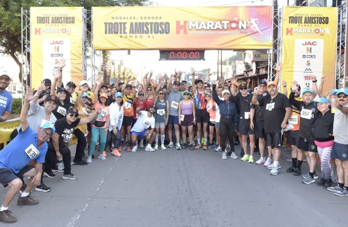 Encabeza Toño Astiazarán primer Trote Amistoso en Nogales con más de 1,500 corredores