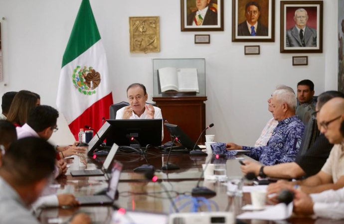 Gobernador Durazo coordina acciones de atención y apoyo tras intensas lluvias en Sonora