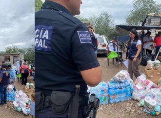 Lleva Patty Ruibal alimentos y útiles escolares a familias afectadas por lluvias de El Tazajal y La Victoria
